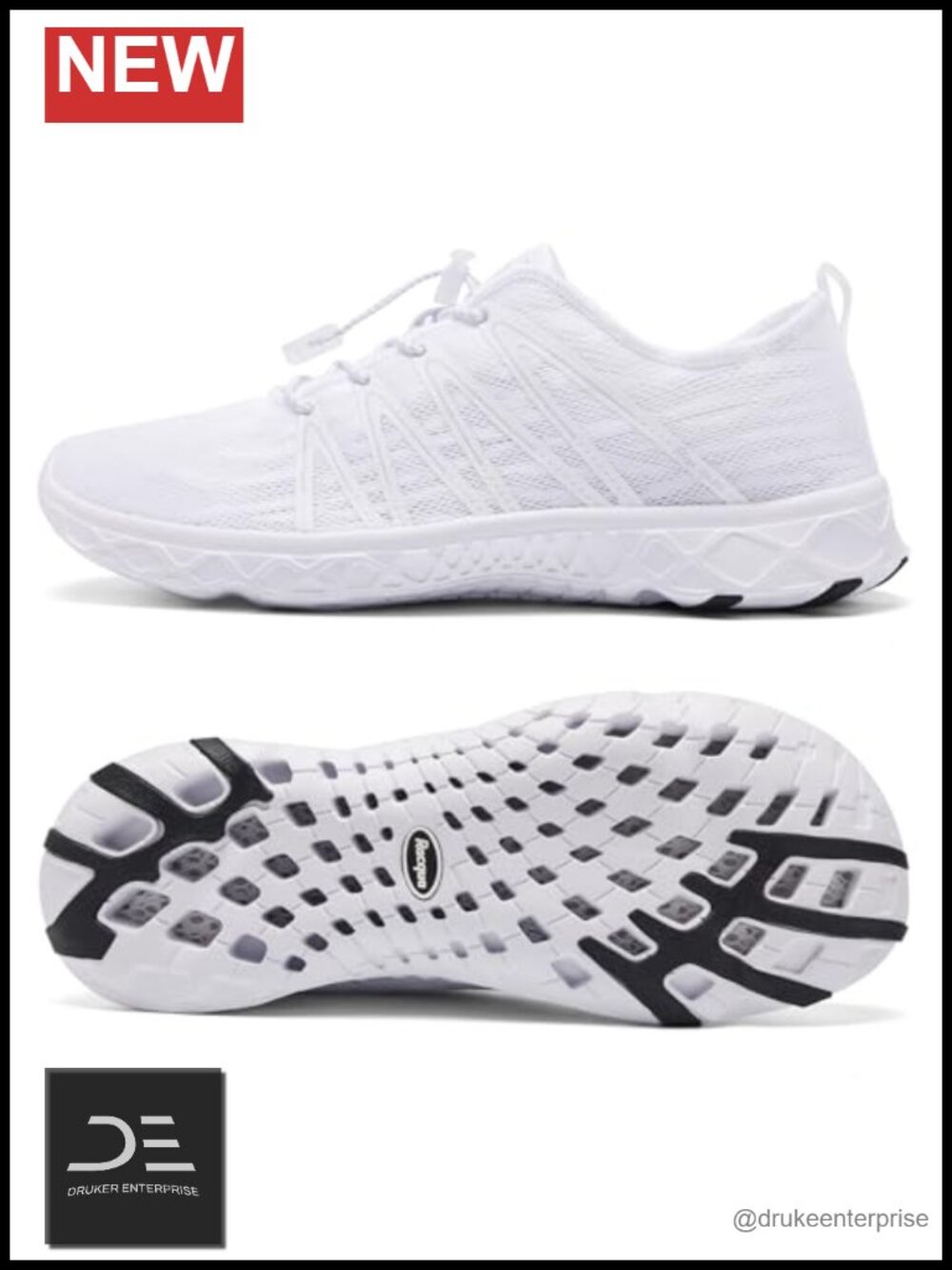 Quick-Dry Water Shoes With Drainage And Rubber Sole For Beach